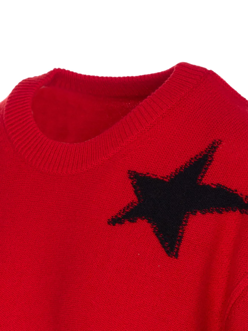 Zadig&Voltaire Markuz star-embroidered cashmere sweater Rood