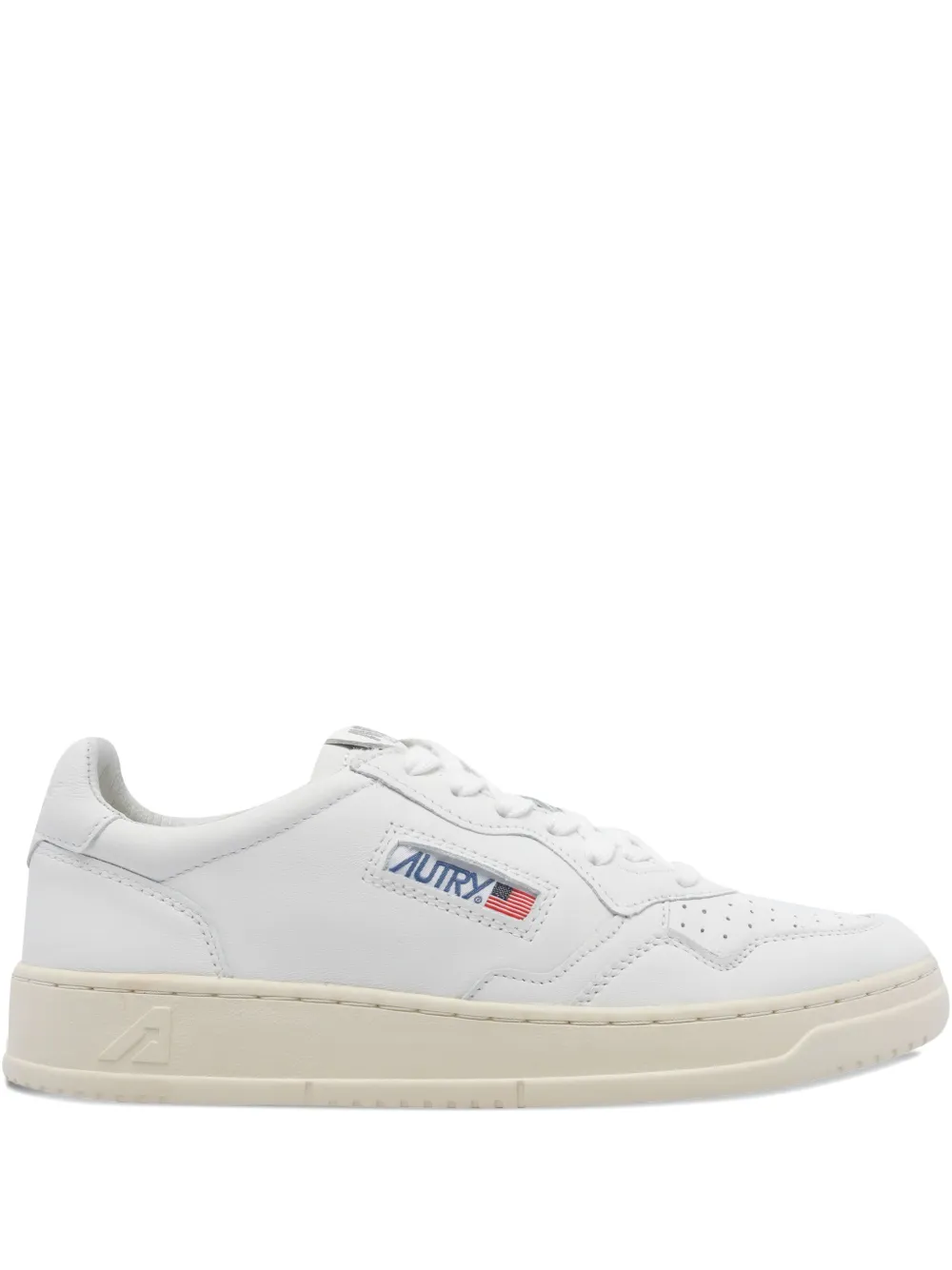 Autry Medalist leather low-top sneakers White
