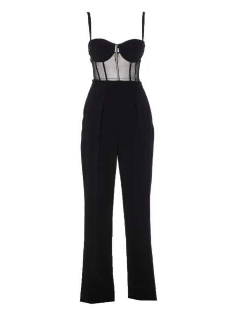 Elisabetta Franchi bustier mesh jumpsuit