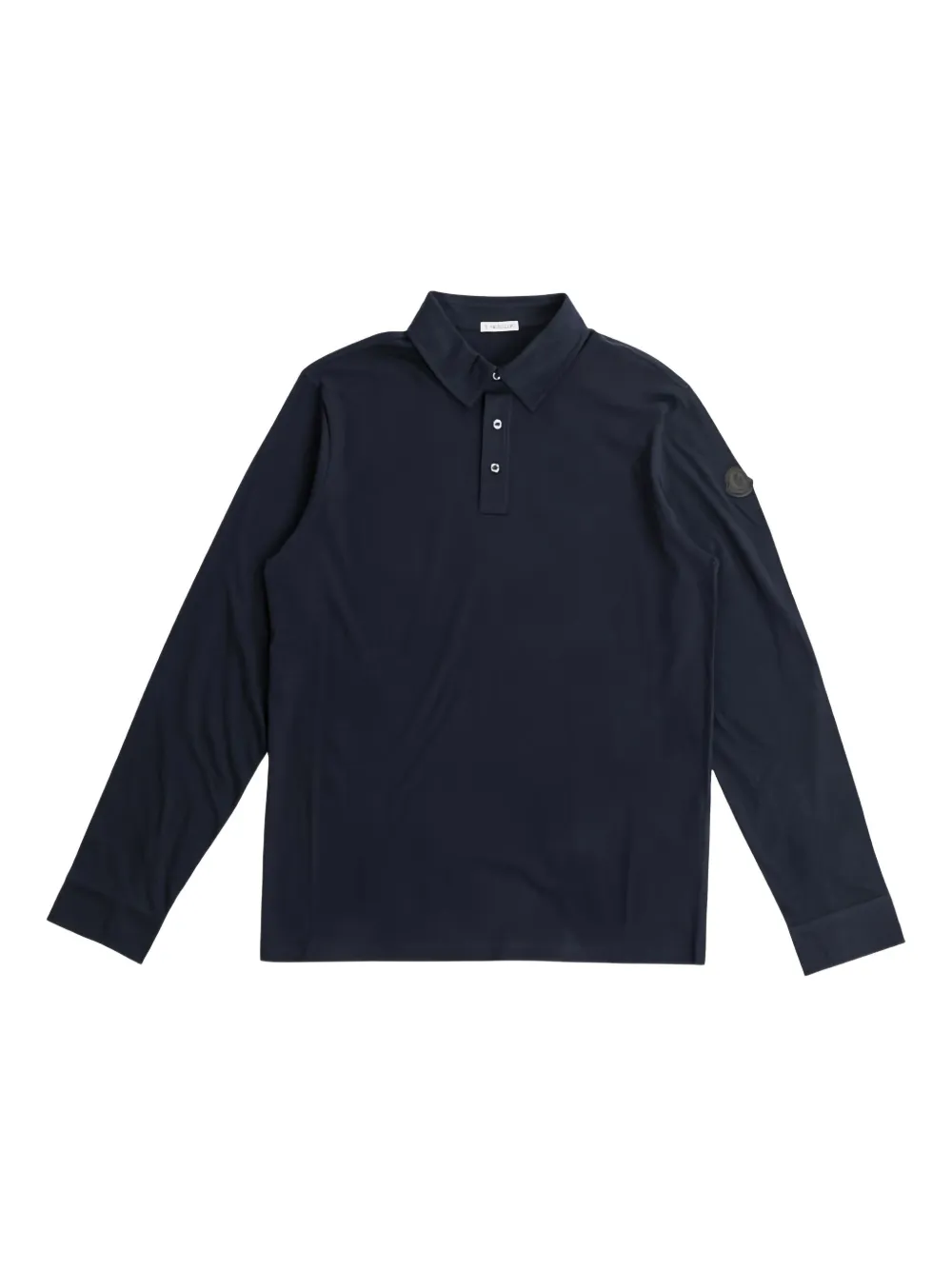 Moncler Poloshirt met lange mouwen en knopen Blauw