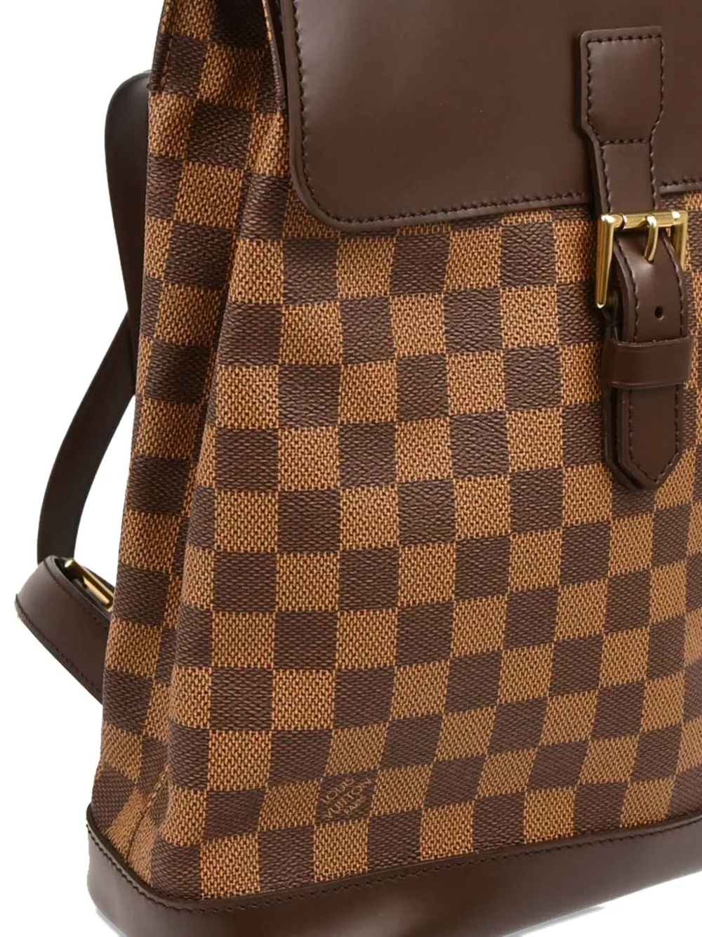 Pre-owned Louis Vuitton 2002 Soho Backpack In Brown