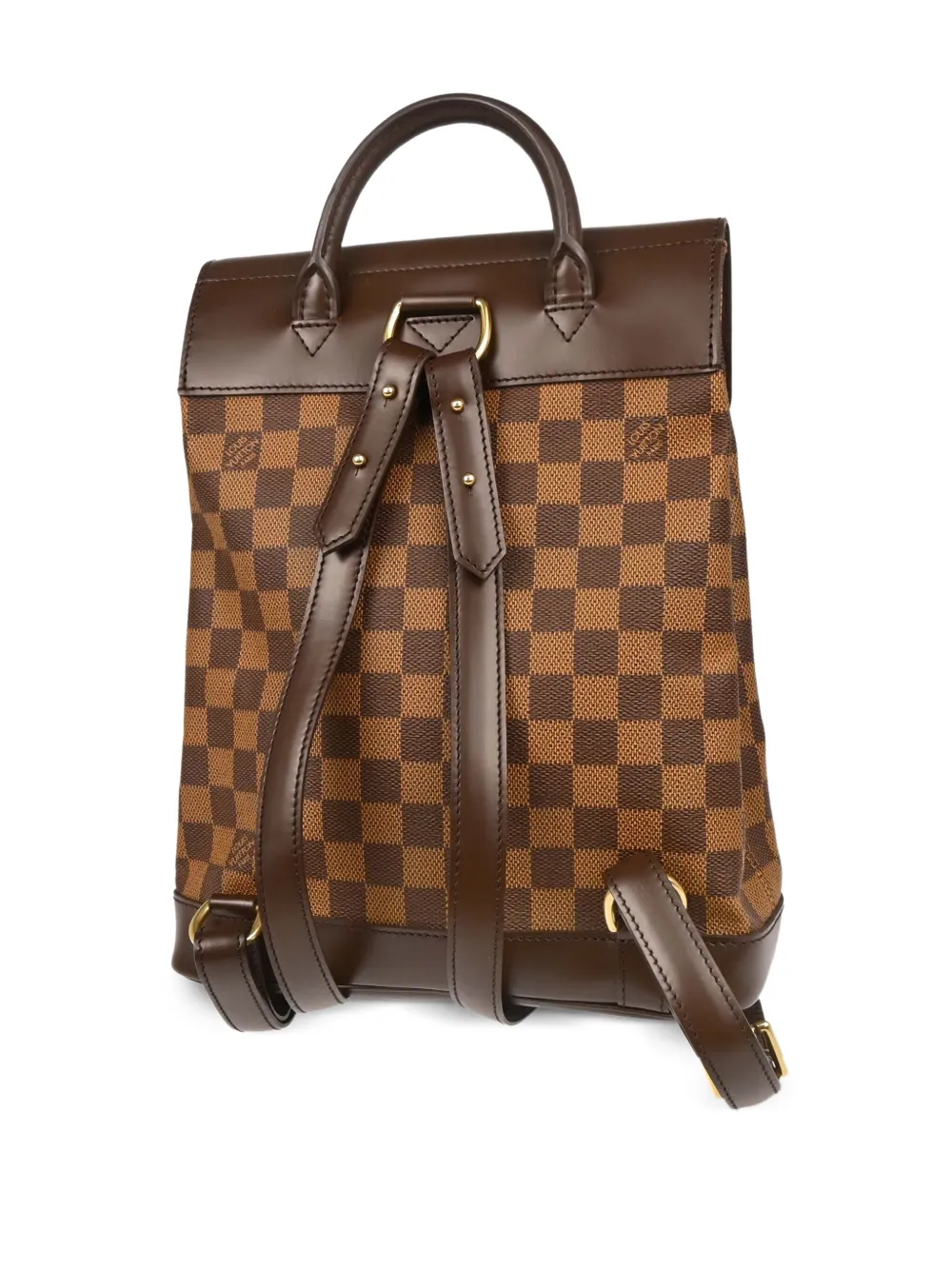 Pre-owned Louis Vuitton 2002 Soho Backpack In Brown