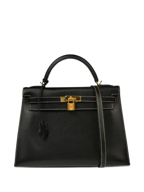 Hermès Pre-Owned bolsa de mano Lisse Kelly 32 Sellier 2001