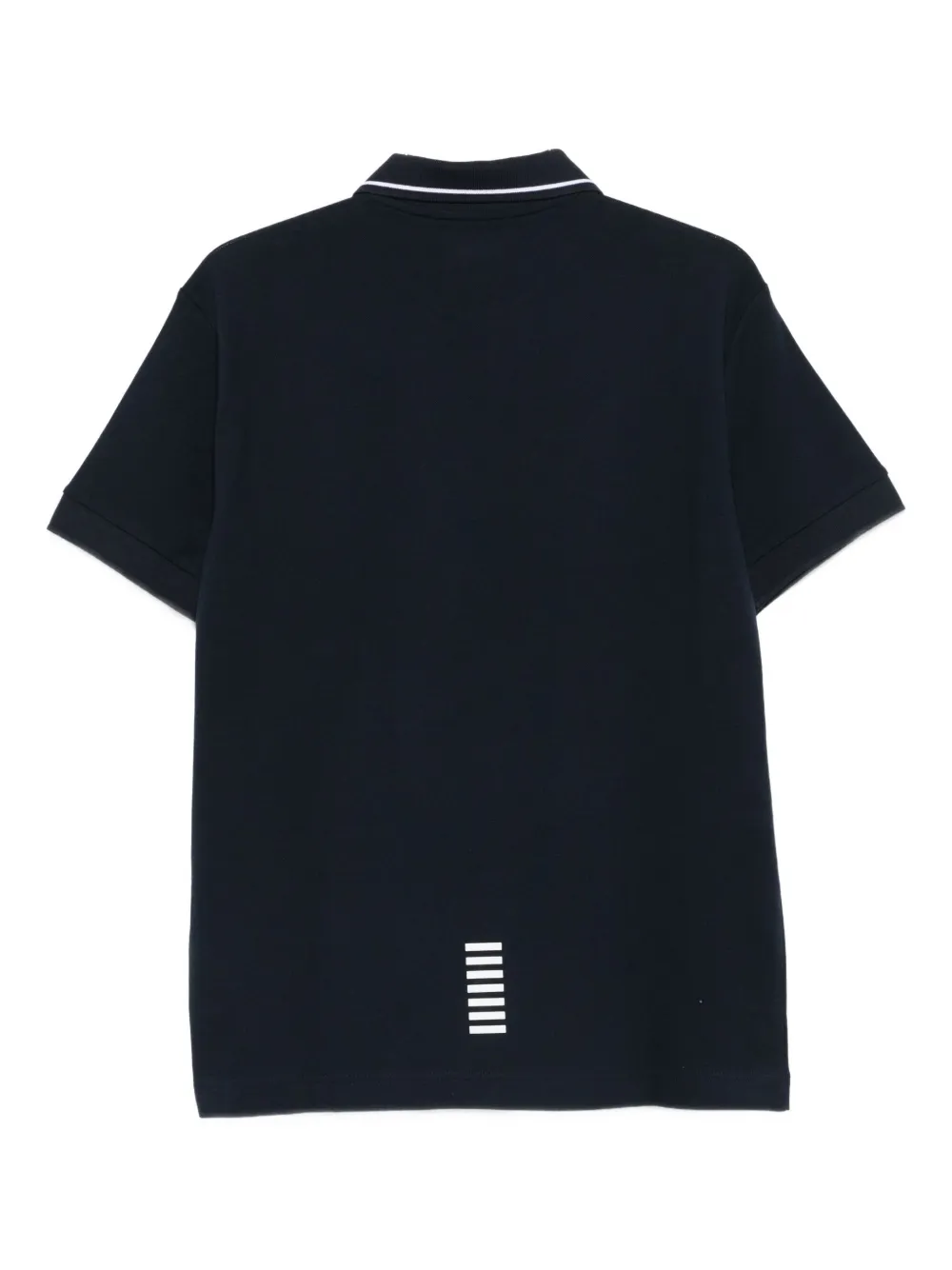 Ea7 Emporio Armani logo-print polo shirt Blauw