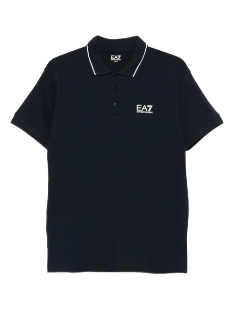 Ea7 Emporio Armani logo-print polo shirt
