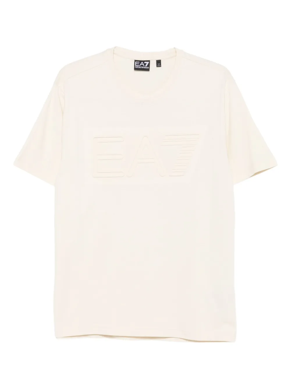 Ea7 Emporio Armani embossed-logo T-shirt | Neutrals | Image 1