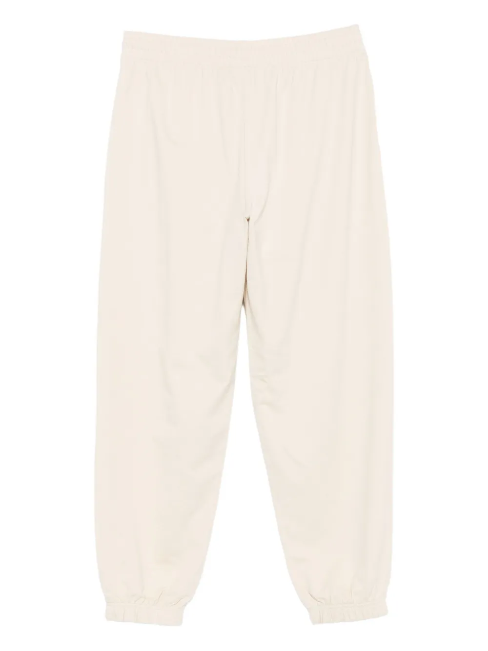 Ea7 Emporio Armani logo-print cotton trousers - Beige