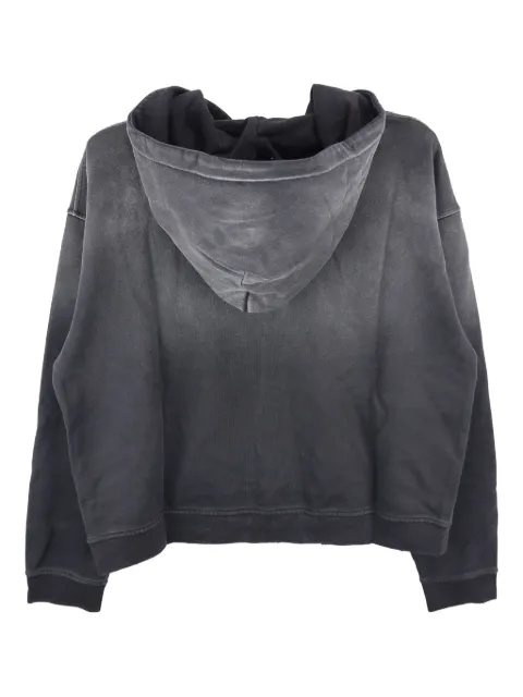 NO/FAITH STUDIOS faded-wash zip-up hoodie