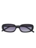 Kaleos Stirling rectangle-frame sunglasses - Black