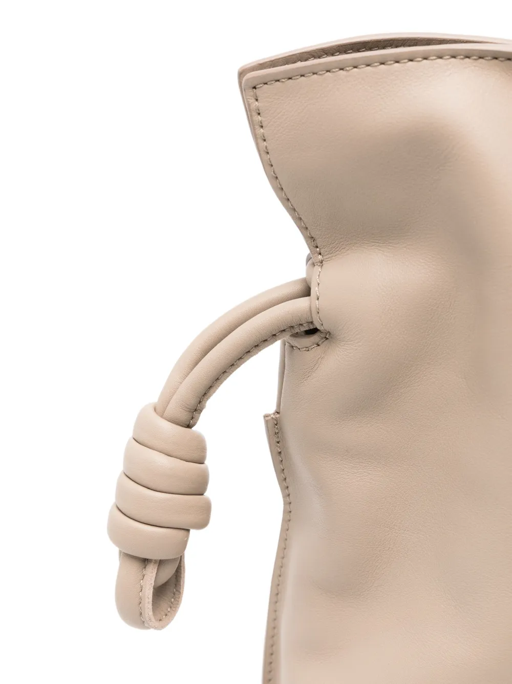 Loewe Women Flamenco Medium Leather Clutch In Neutral
