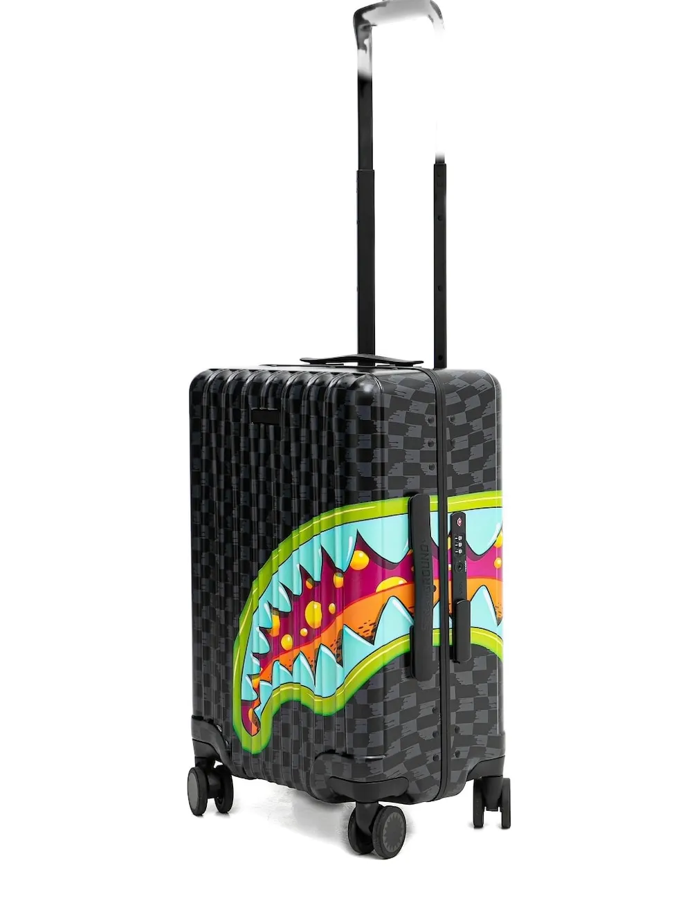 Sprayground Slime Takeover Check-pattern Holdall In Black