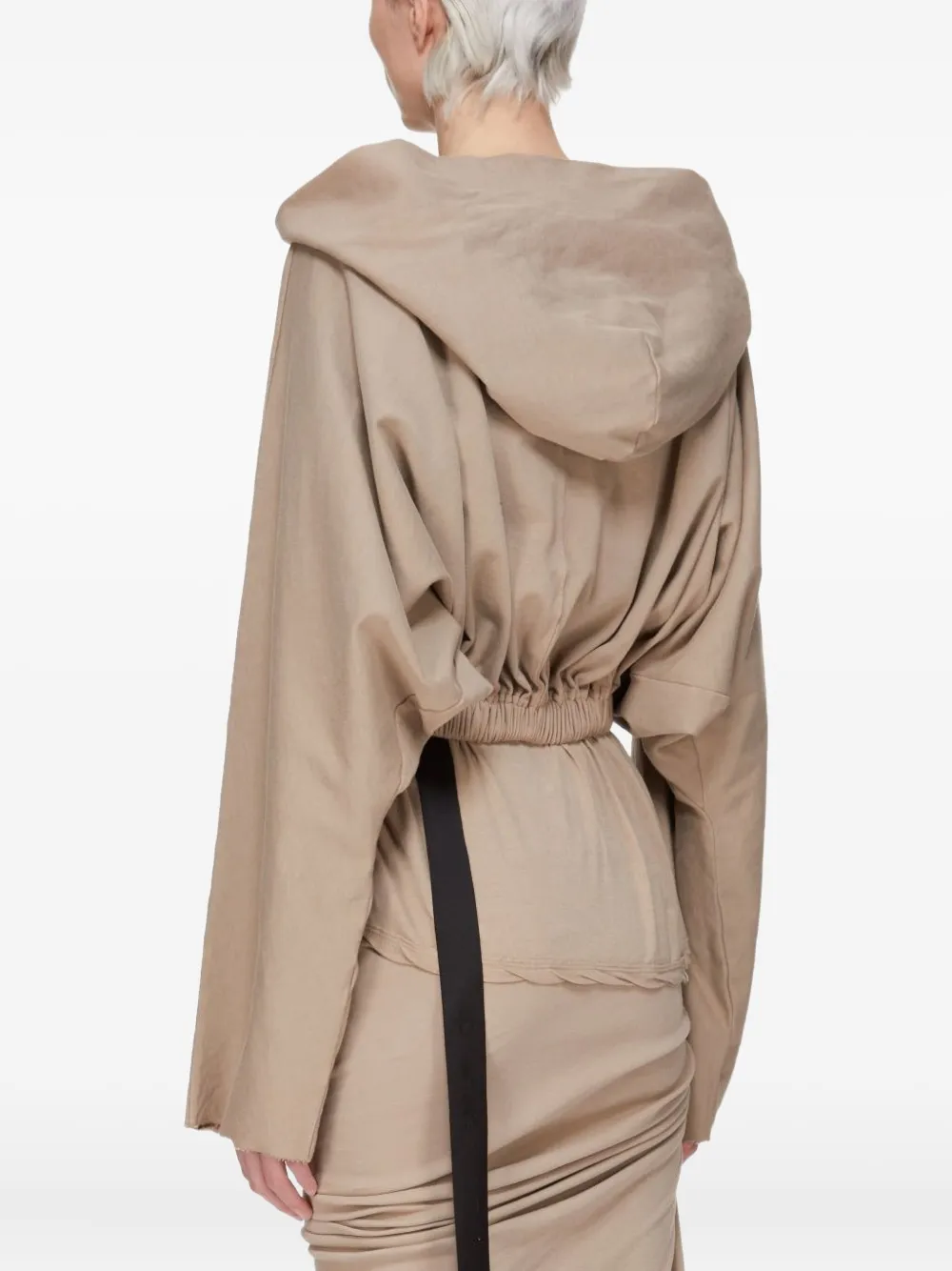 Rick Owens Drkshdw Long Sleeve Sweatshirt In Brown