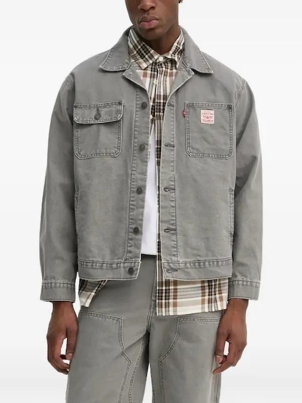Levi's パッチポケット デニムジャケット | グレー | FARFETCH JP