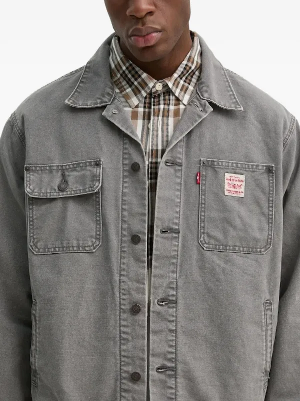 Levi's パッチポケット デニムジャケット | グレー | FARFETCH JP