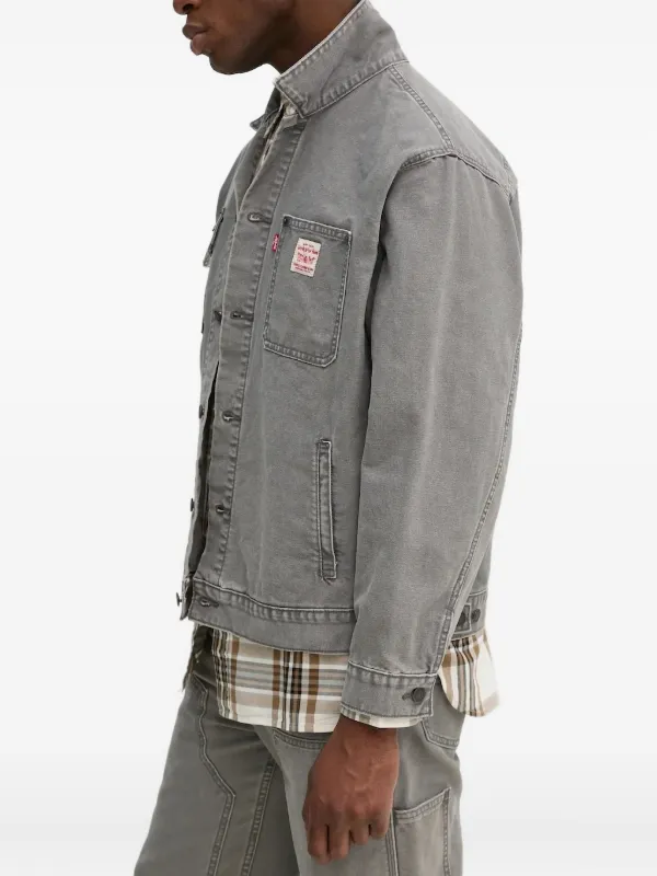 Levi's パッチポケット デニムジャケット | グレー | FARFETCH JP