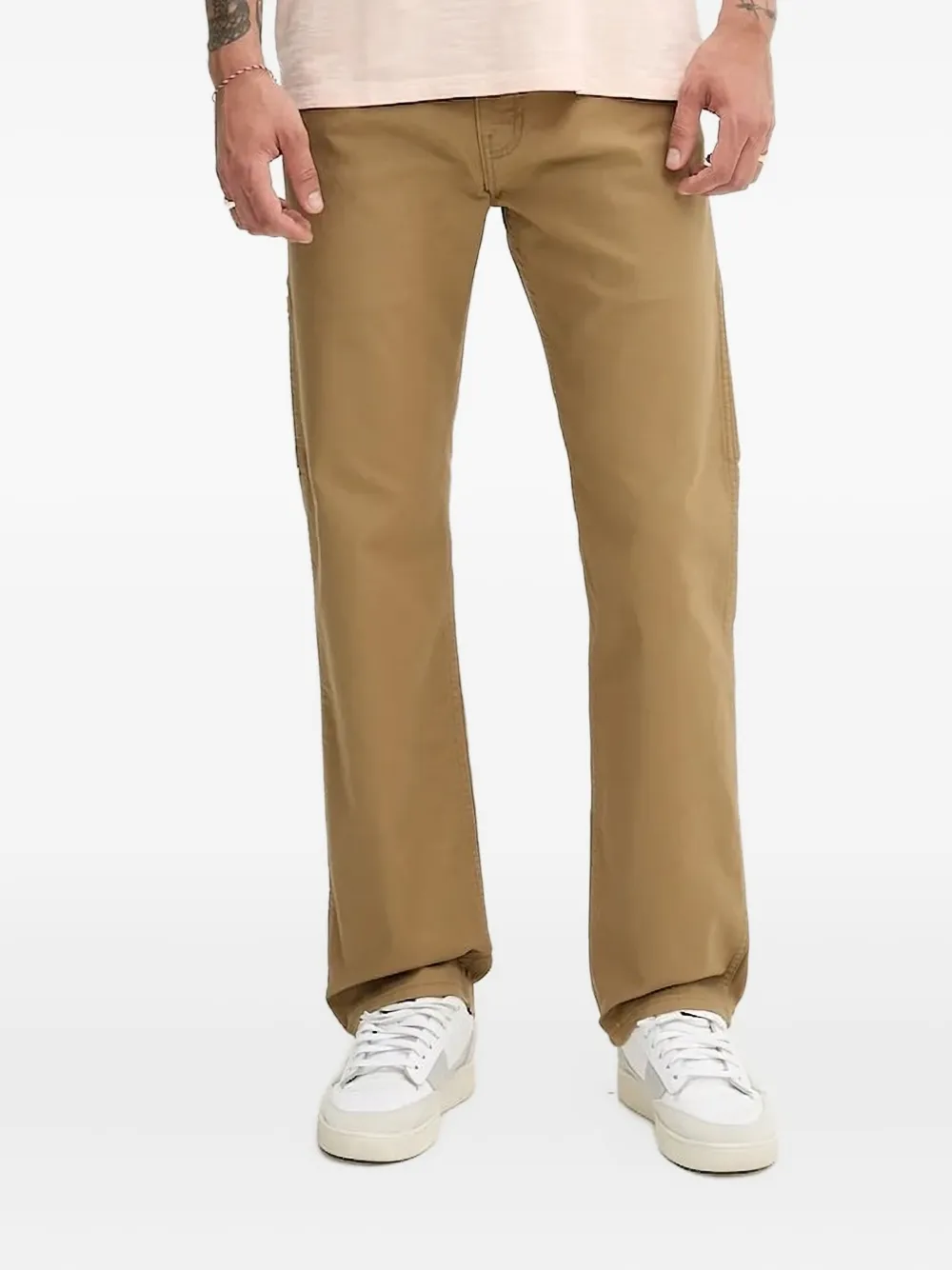 Levi's Jeans met logopatch Beige