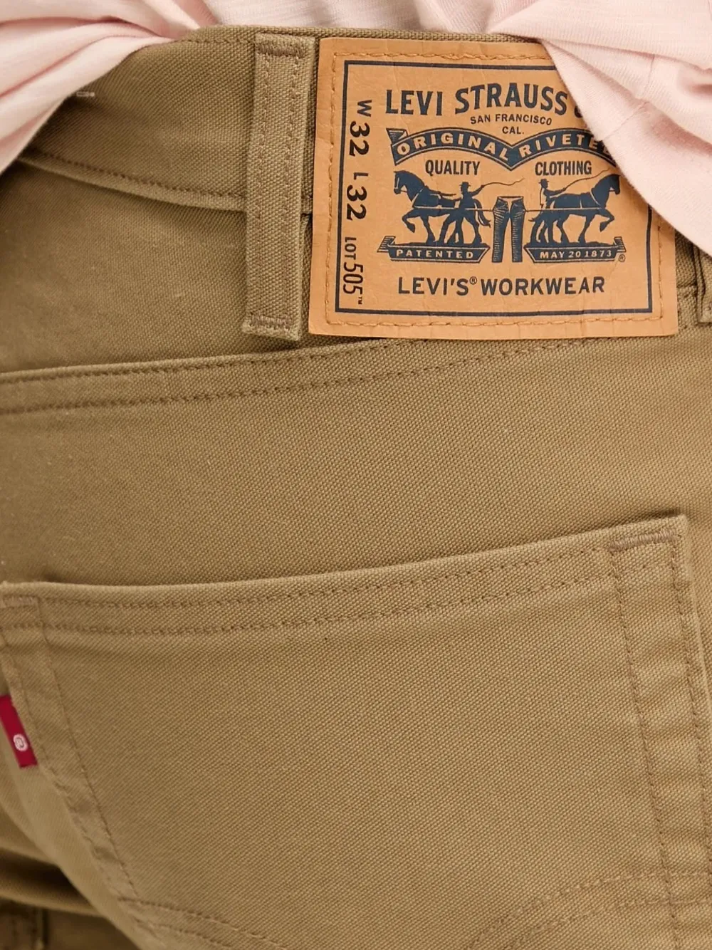Levi's Jeans met logopatch Beige