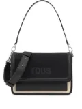 TOUS canvas leather tote bag - Black