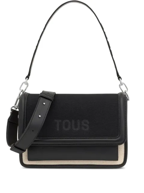TOUS canvas leather tote bag