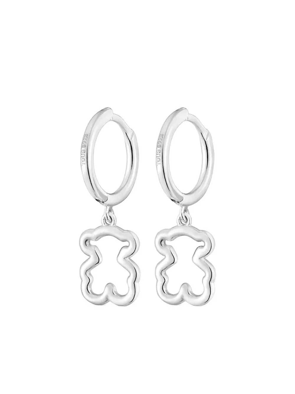 TOUS New Silueta bear hoop earrings - Argento