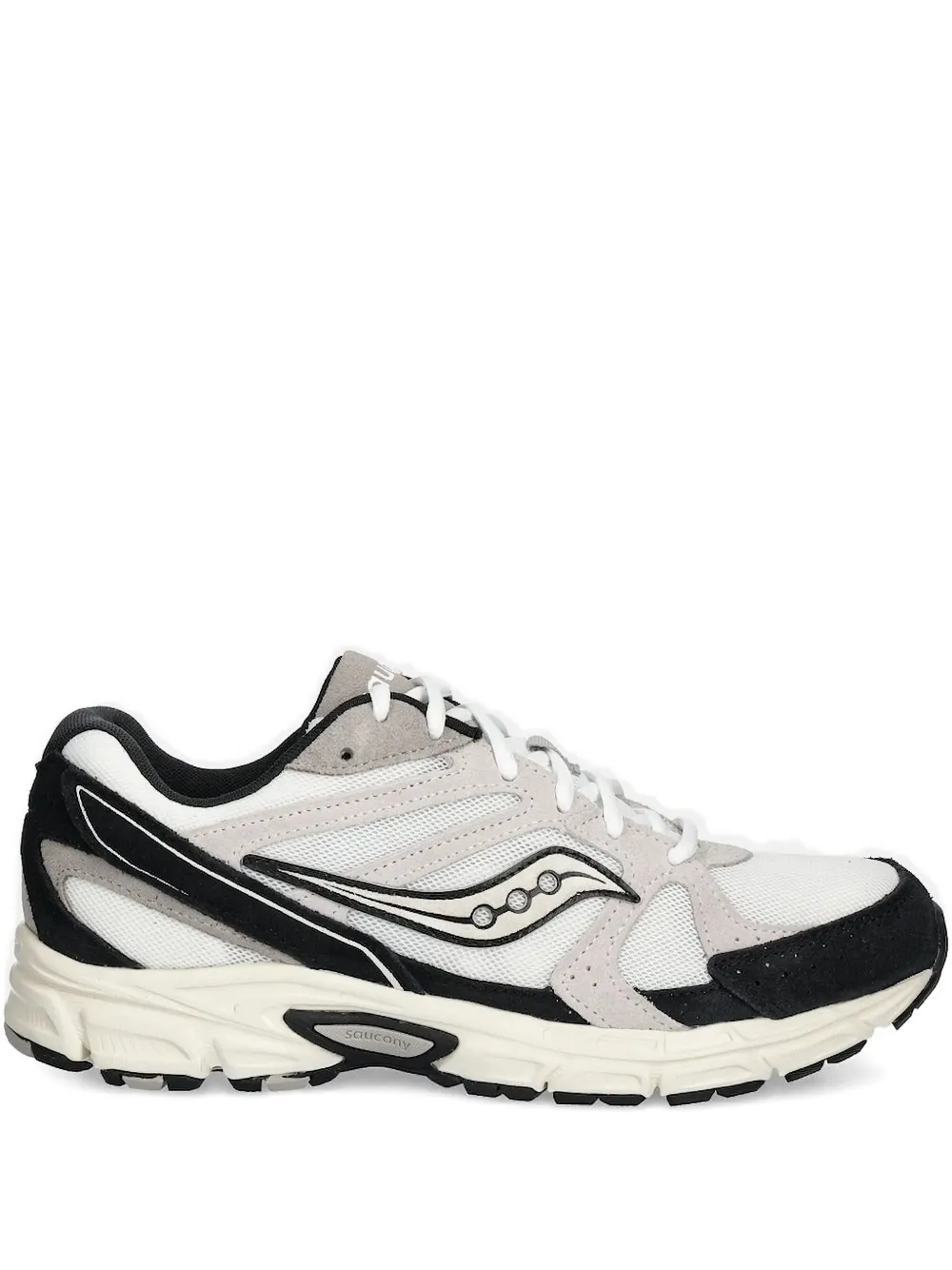 Saucony suede panelled mesh low-top sneakers | White | Image 1