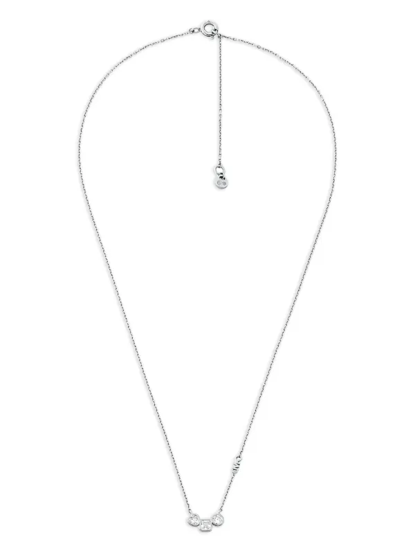 Michael Kors スリーストーン ネックレス セット | シルバートーン