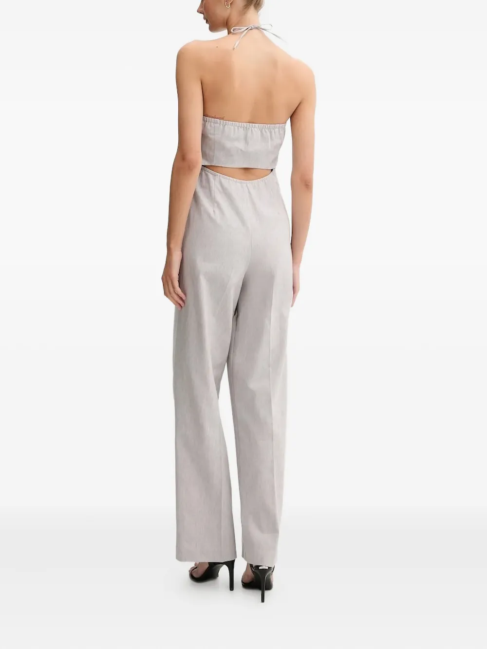 Sisley Jumpsuit met halternek - Grijs
