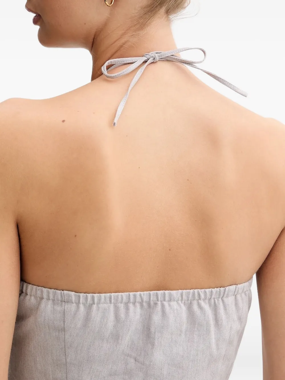 Sisley Paris Halter-neck Jumpsuit In Neutral