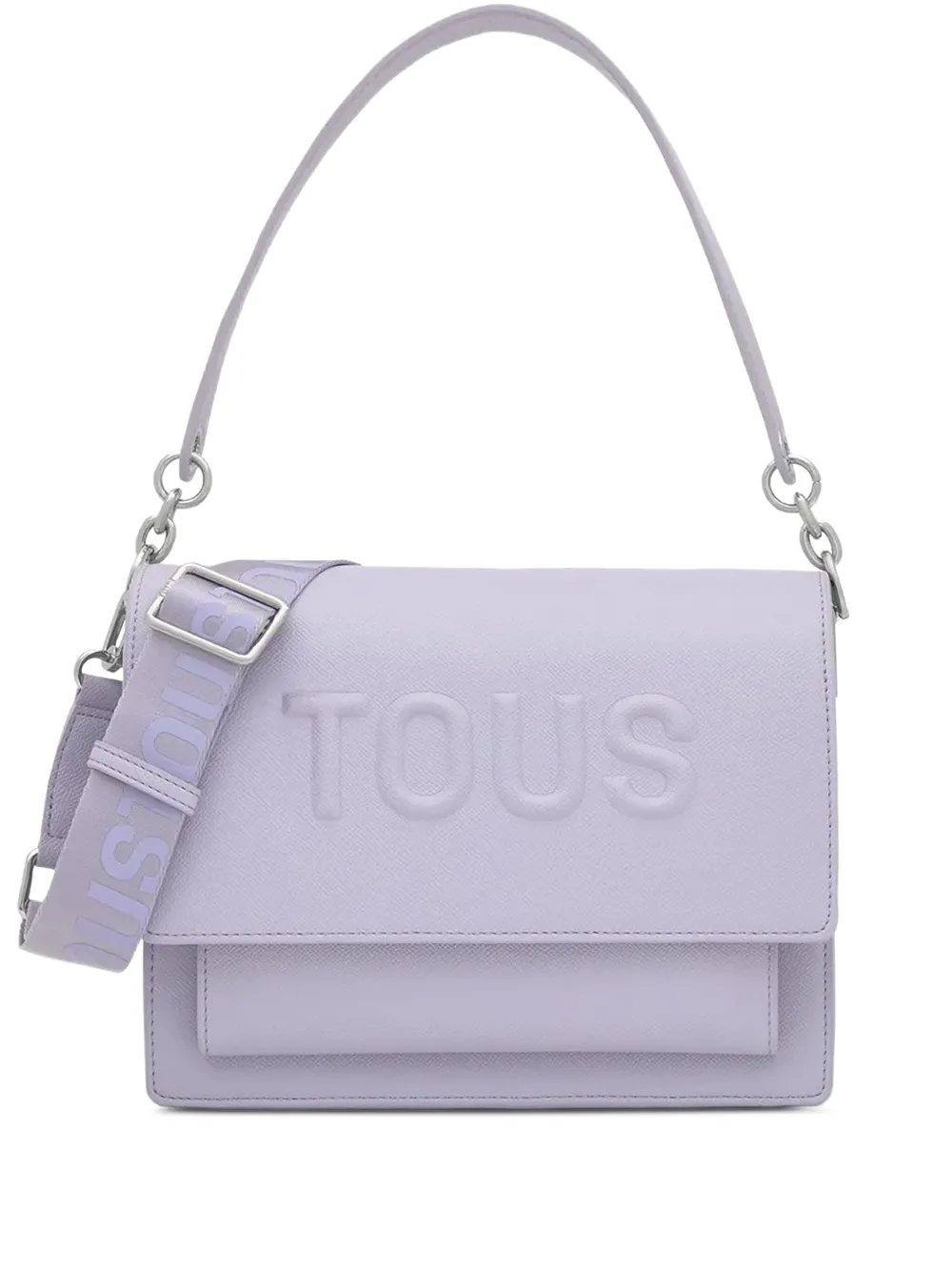 embossed-logo tote bag