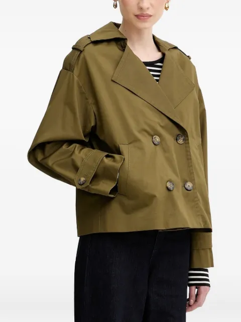 Sisley double-breasted cropped jacket