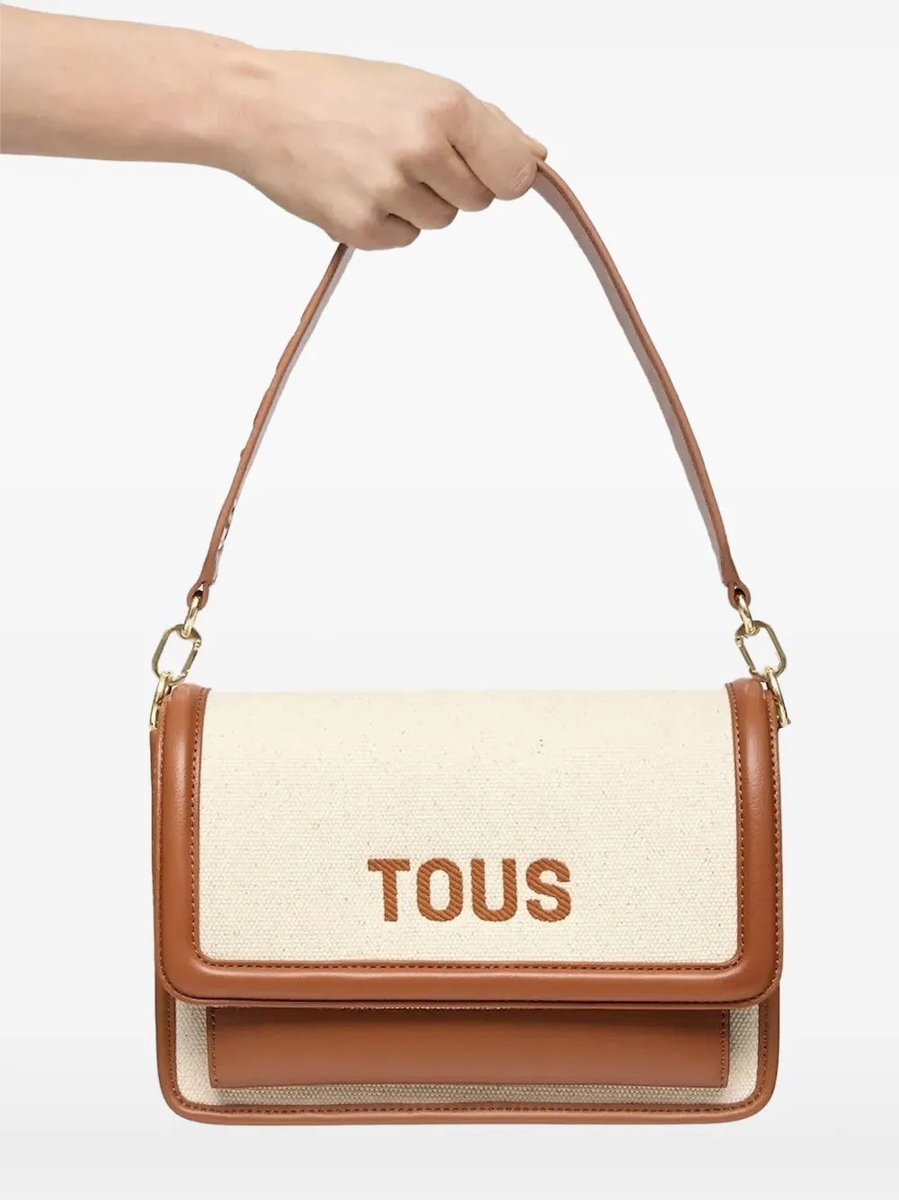 TOUS Audree レザートリム ショルダーバッグ - ニュートラル TOUS Audree レザートリム ショルダーバッグ - ニュートラル