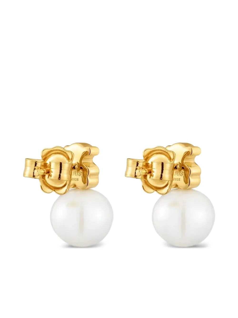 TOUS logo-bear earrings - Goud