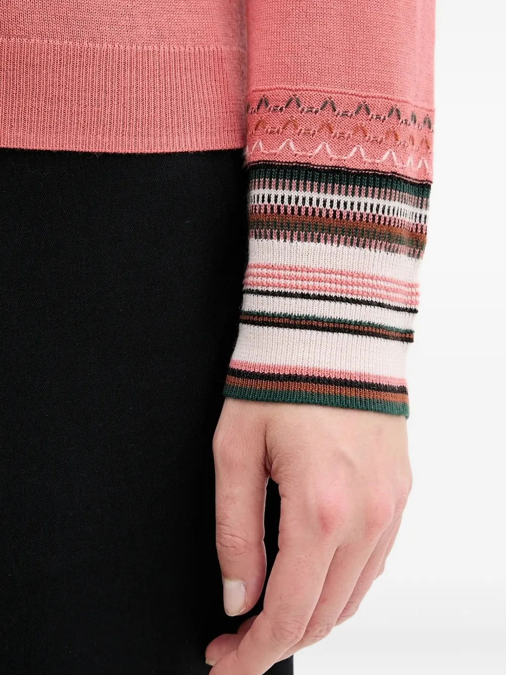 PS Paul Smith embellished-cuff sweater Roze