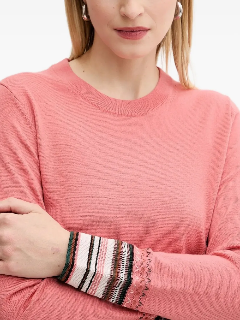 PS Paul Smith embellished-cuff sweater Roze
