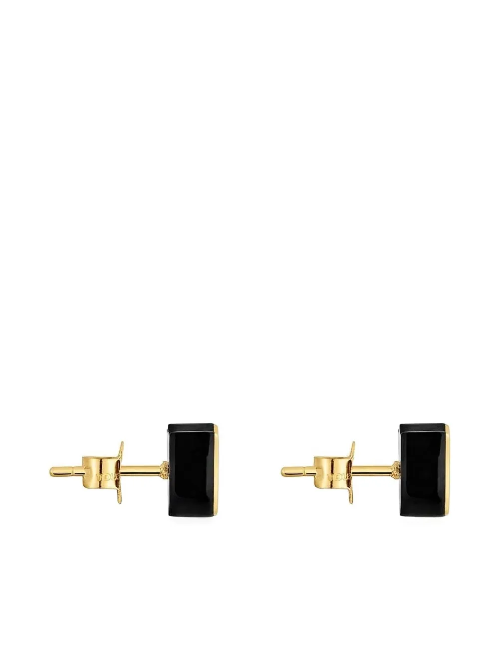 TOUS aretes Tulip en oro amarillo de 18kt con ónix | Image 2