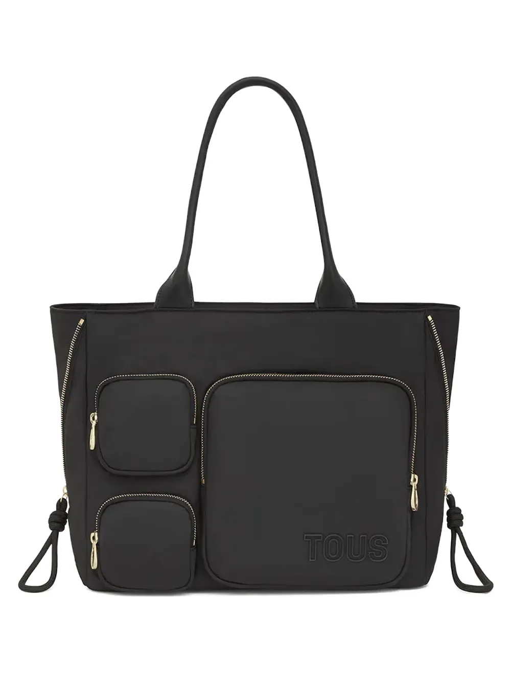 Roomy zip-pocket tote bag
