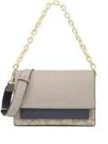 TOUS chain-strap embossed-logo shoulder bag - Neutrals