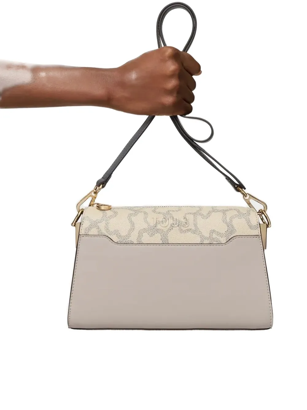 Tous Medium Kaos Bear-print Crossbody Bag In Gray