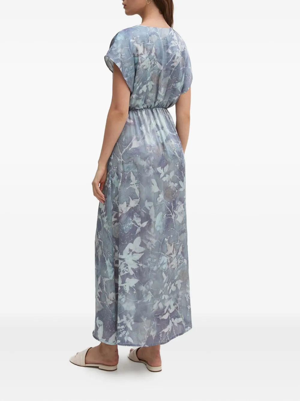 Sandro Ferrone Jurk met bloemenprint Blauw