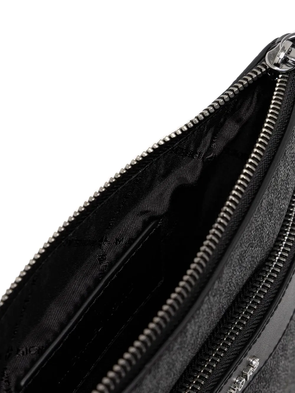 Michael Kors Hudson monogram messenger bag Zwart