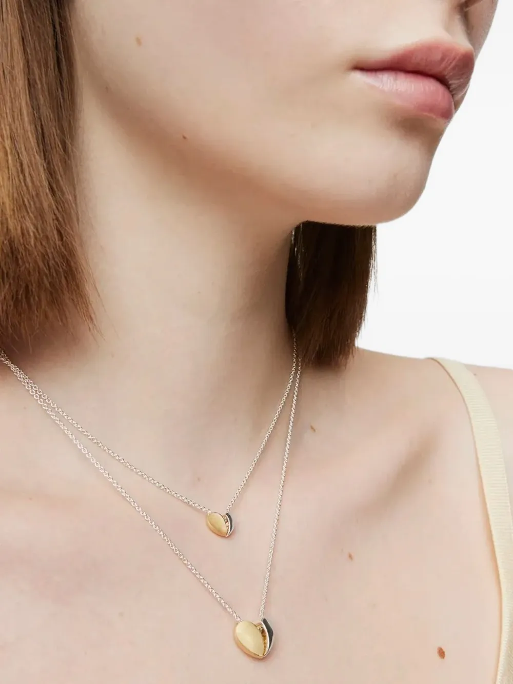 TOUS Tweekleurige halsketting met hanger - Zilver