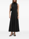 Sandro Ferrone high-neck flared dress - Black