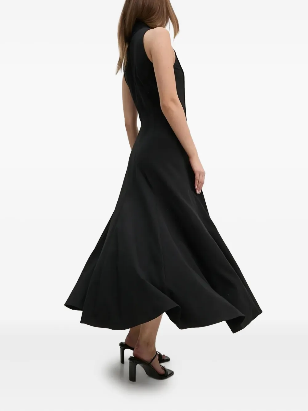 Sandro Ferrone Flared jurk Zwart