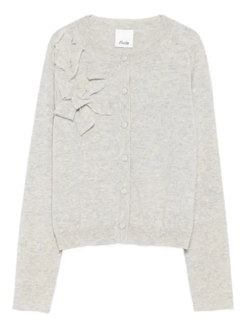 Allude flower-embellished cardigan