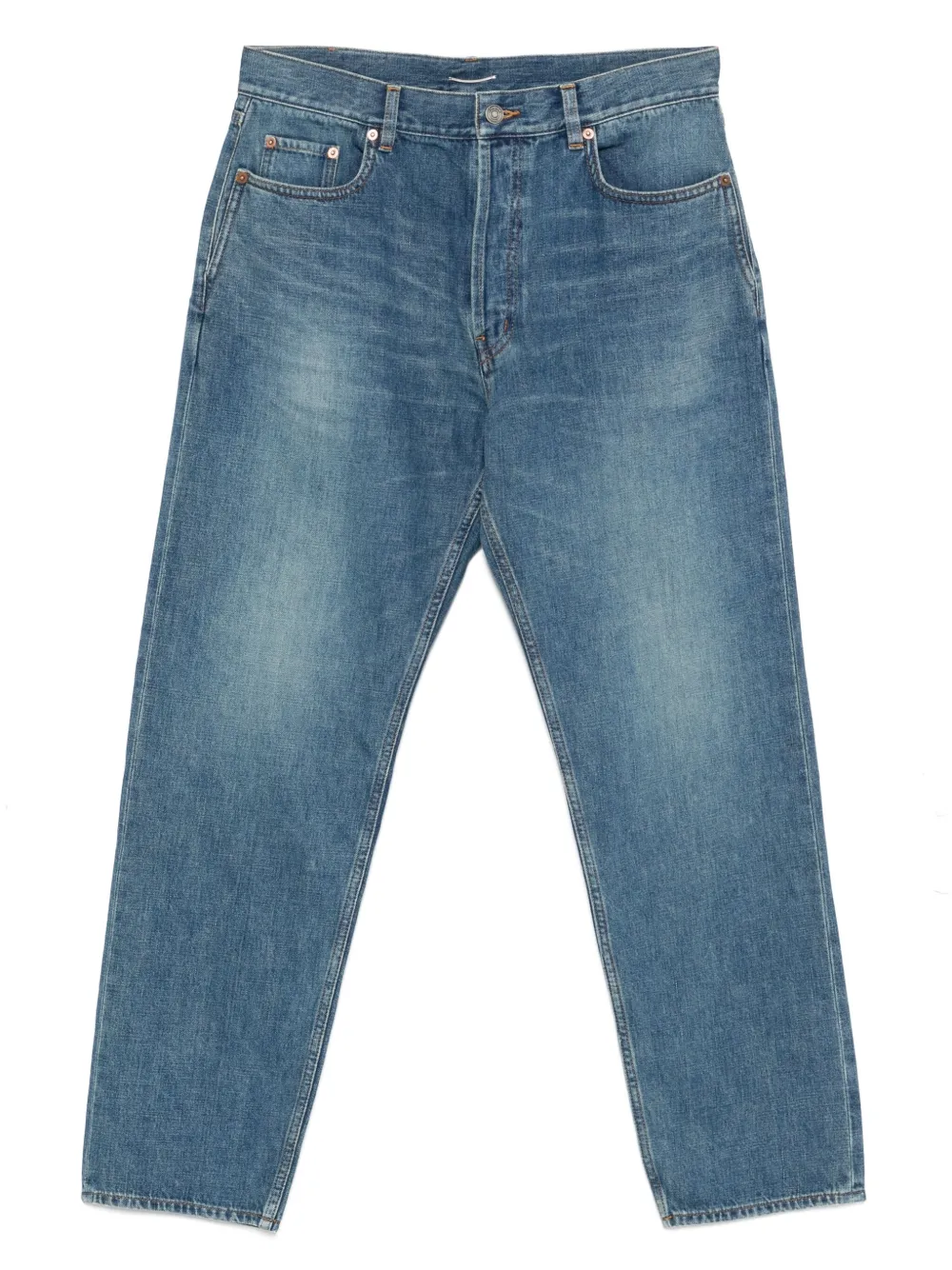Saint Laurent Straight-leg Jeans In Blue