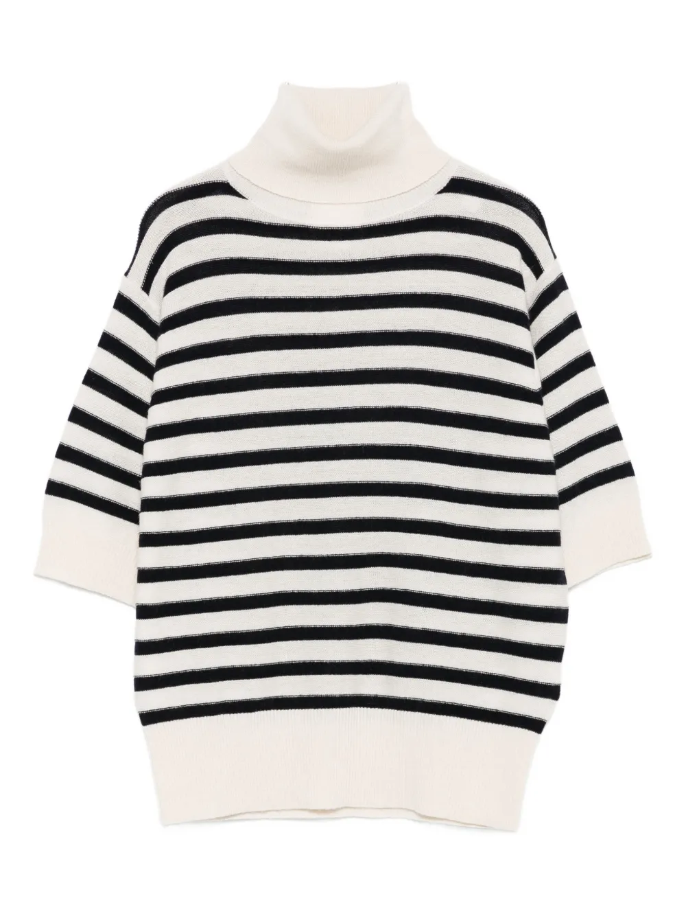 stripe turtleneck sweater