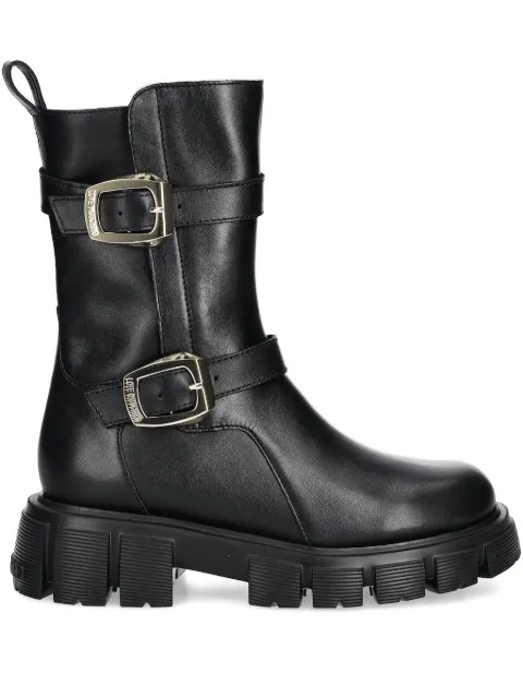 Love Moschino buckle-detail platform boots
