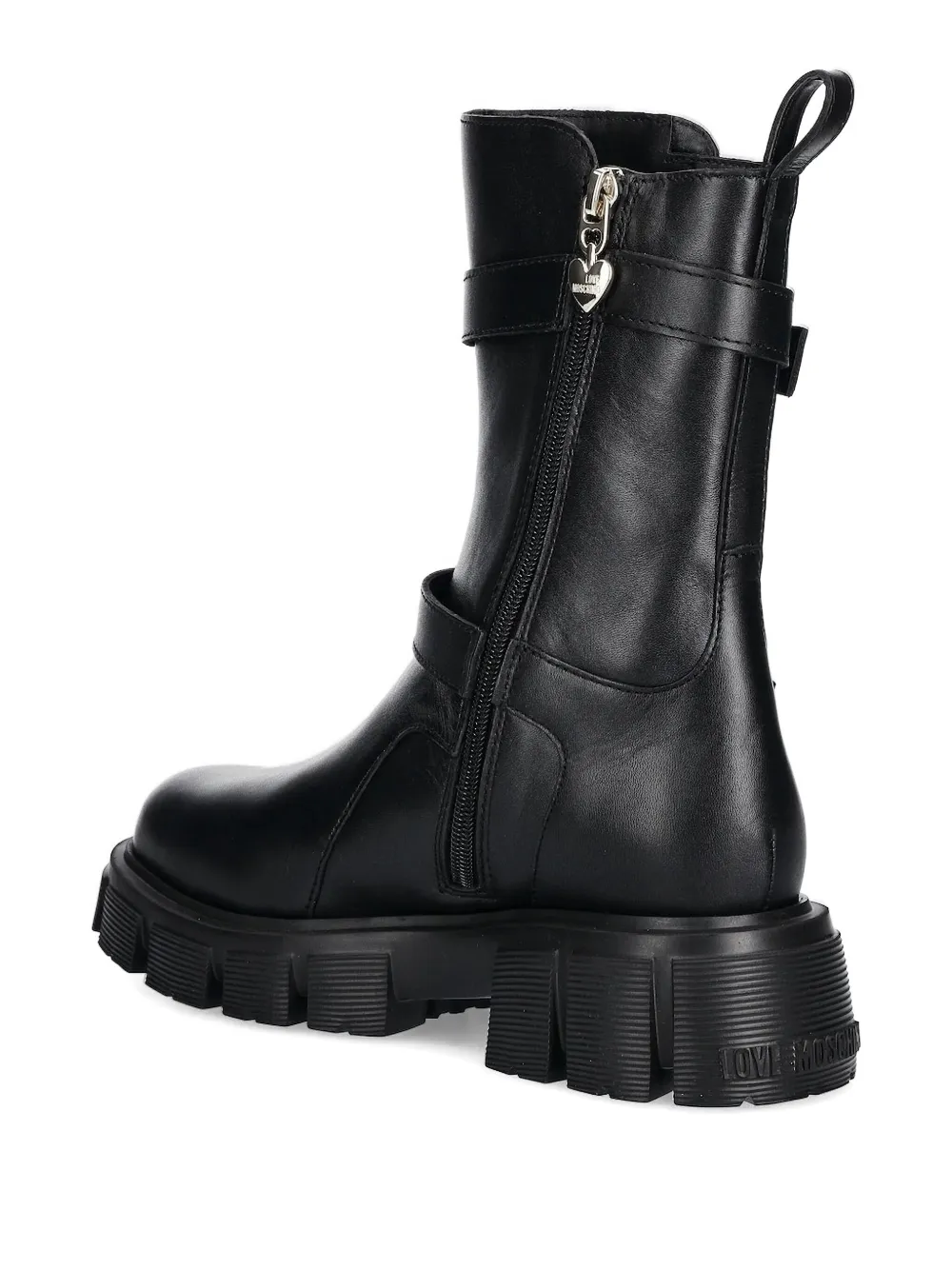 Love Moschino buckle-detail platform boots Black