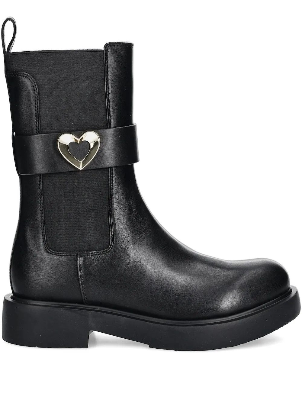 Love Moschino leather boots Black