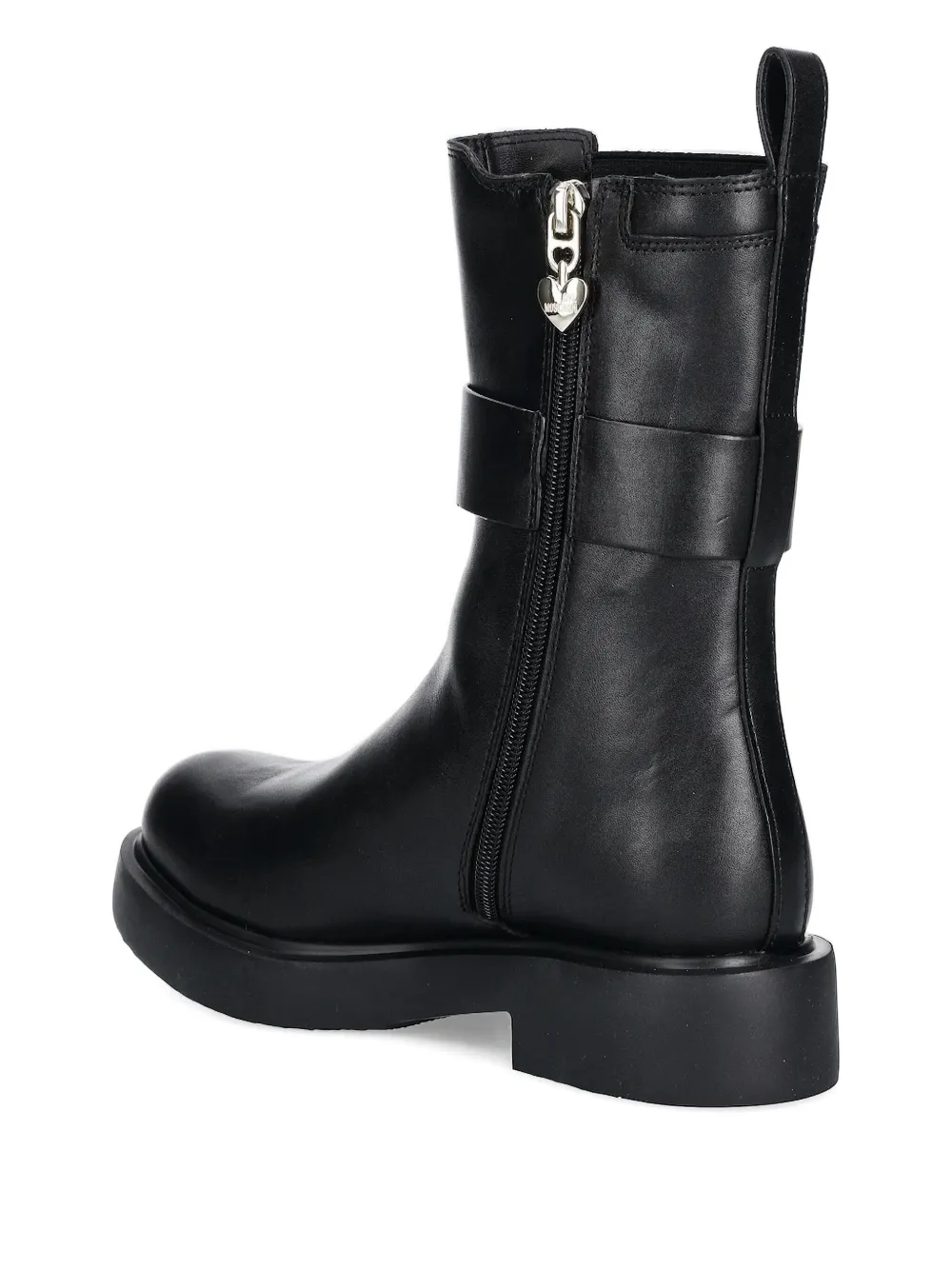 Love Moschino leather boots Black